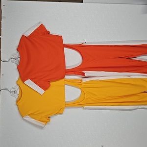 Womens Sexy 2 Piece Bodycon Crop Top Shirt Suspender Leggings Pants Outfit, A7